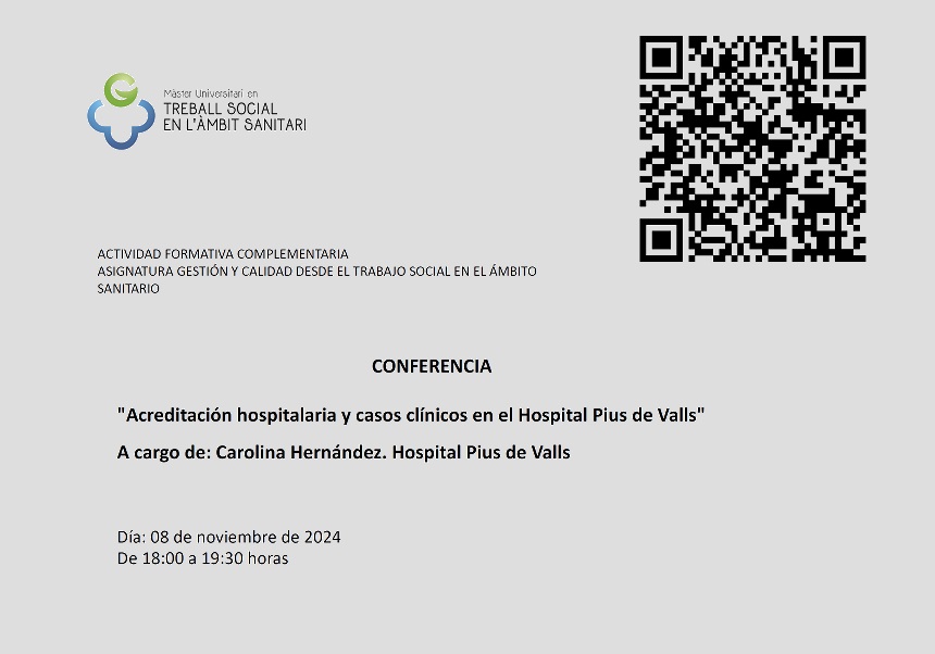 Cartell de la conferència.